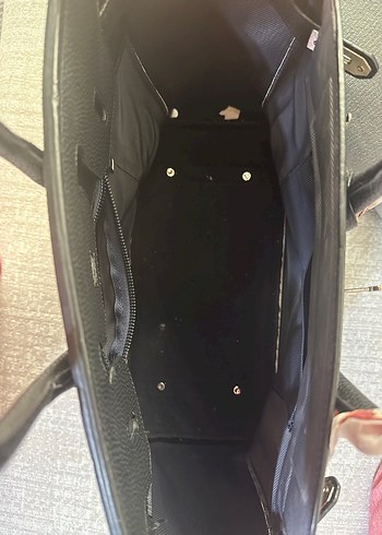 Klasik Siyah Deri Kadın Çanta - Görsel 3