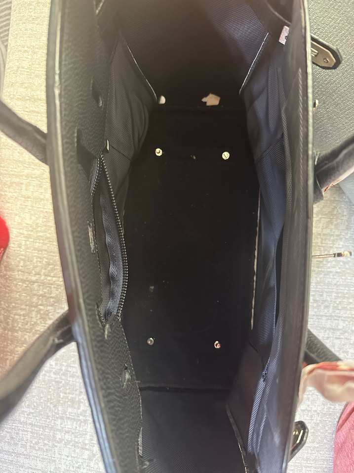 Klasik Siyah Deri Kadın Çanta - Görsel 3