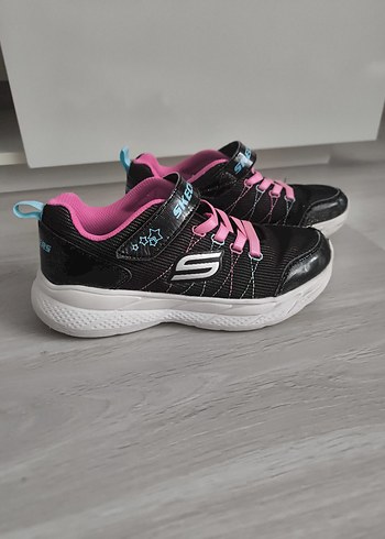 Kız Çocuk Pembe Siyah Sneaker Velcro Bağcıklı