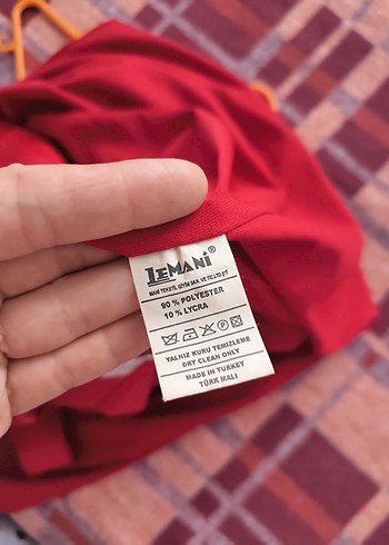 Kırmızı Drapeli Uzun Abiye Elbise - Görsel 3