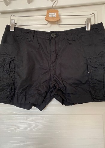 Ltb Siyah Kemerli Kadın Mini Şort