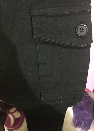 34 Beden Siyah kargo pantolon