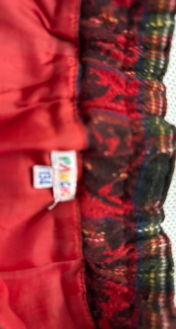 Çocuk Kırmızı Pilili Midi Etek - Görsel 3