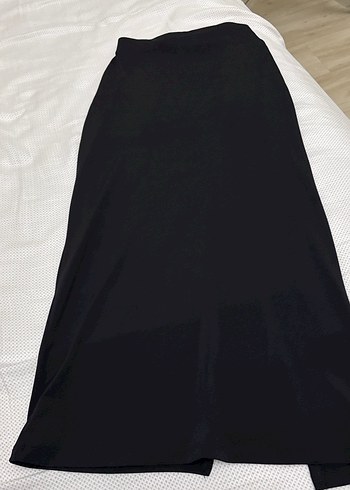 Siyah Drapeli Kadın Uzun Etek - Görsel 4