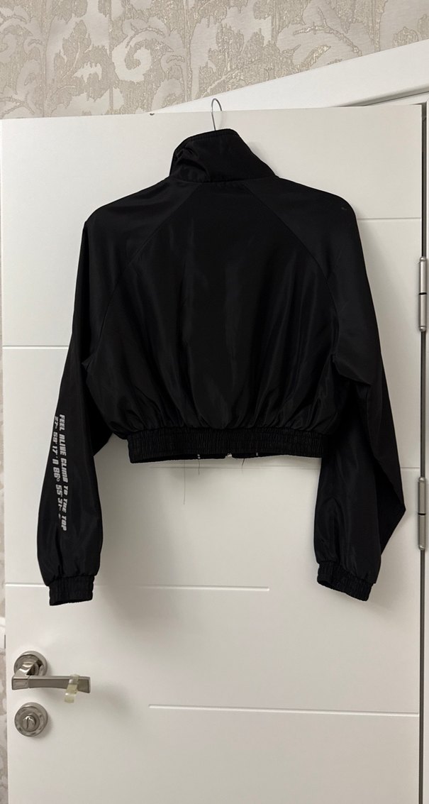 Kemerli Siyah Mini Kadın Ceket - Görsel 4