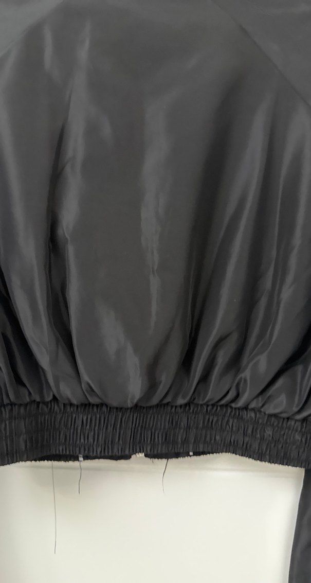 Kemerli Siyah Mini Kadın Ceket - Görsel 5