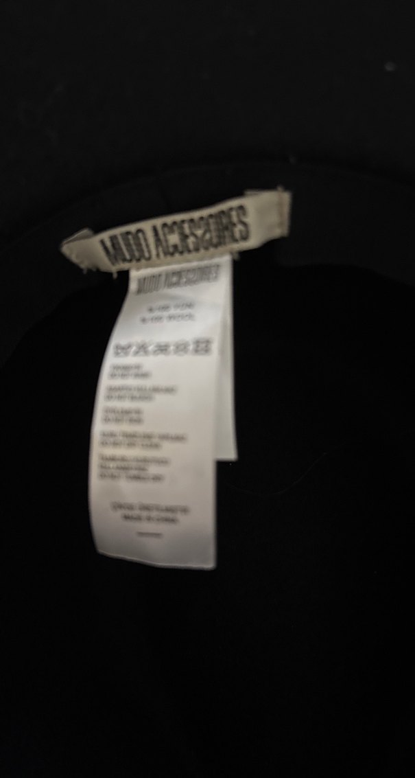 Siyah Süet Tokalı Bohem Kadın Şapka - Görsel 4