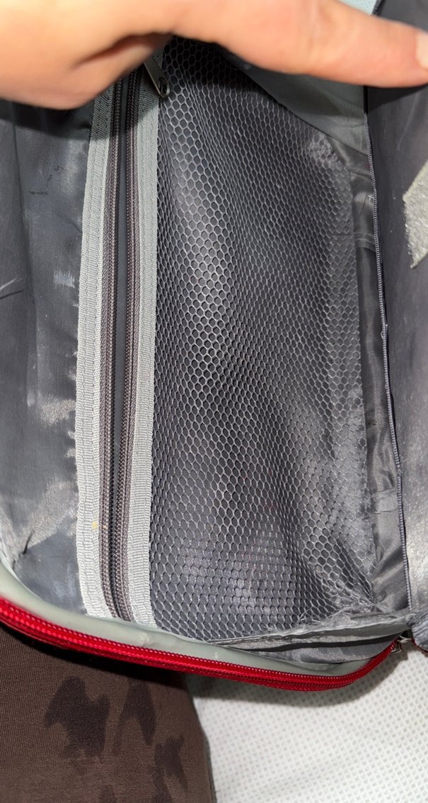 Kırmızı Fermuarlı Kadın Makyaj Çantası - Görsel 4