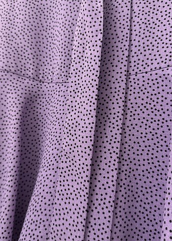 Mor Kuşaklı Mini Etek - Görsel 2