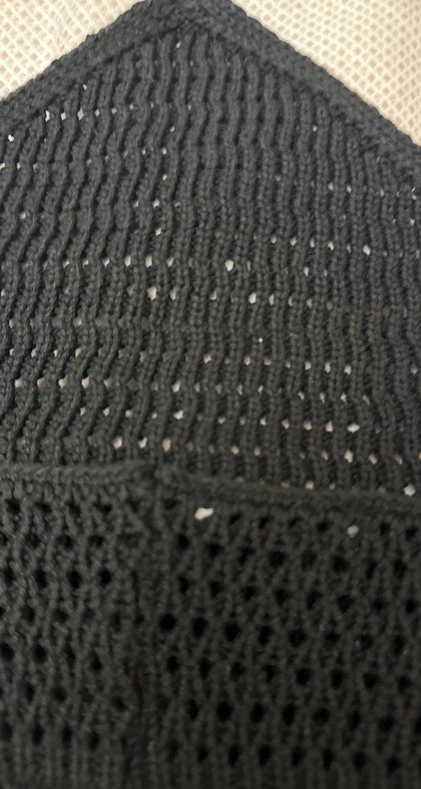 Siyah Örgü Boğazlı Strappy Büstiyer - Görsel 3