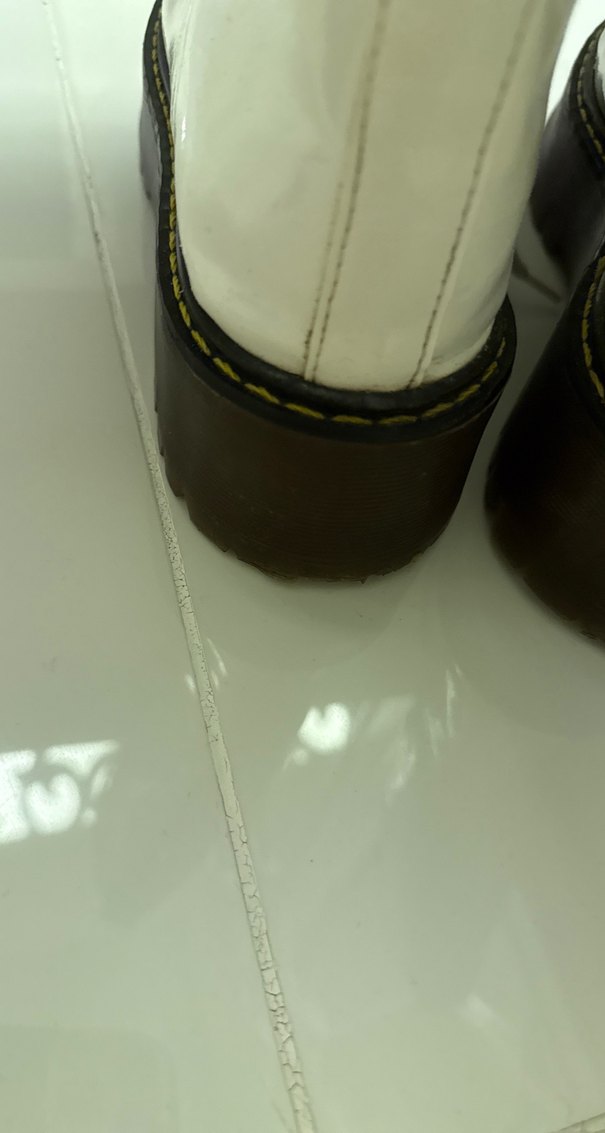 Beyaz Bağcıklı Kadın Çizme - Görsel 4