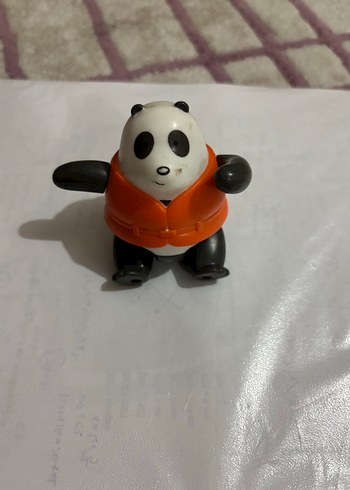 Turuncu Yelekli Panda Figürü - Görsel 3