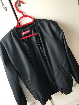 Siyah bomber ceket