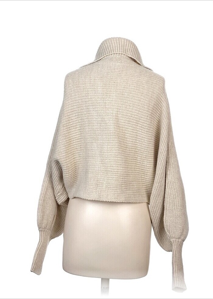 Krem rengi kazak - Görsel 3