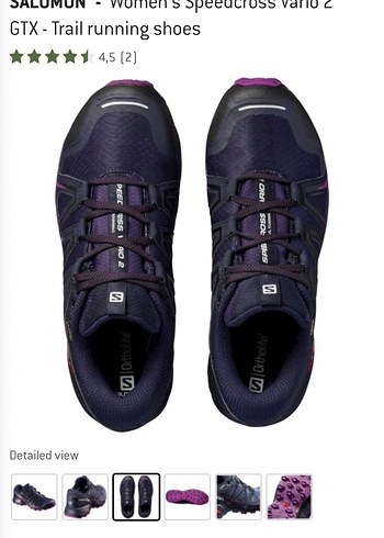 Salomon Kadın Mor GTX Trail Koşu Ayakkabısı - Görsel 3