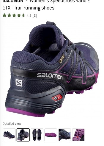 Salomon Kadın Mor GTX Trail Koşu Ayakkabısı - Görsel 2