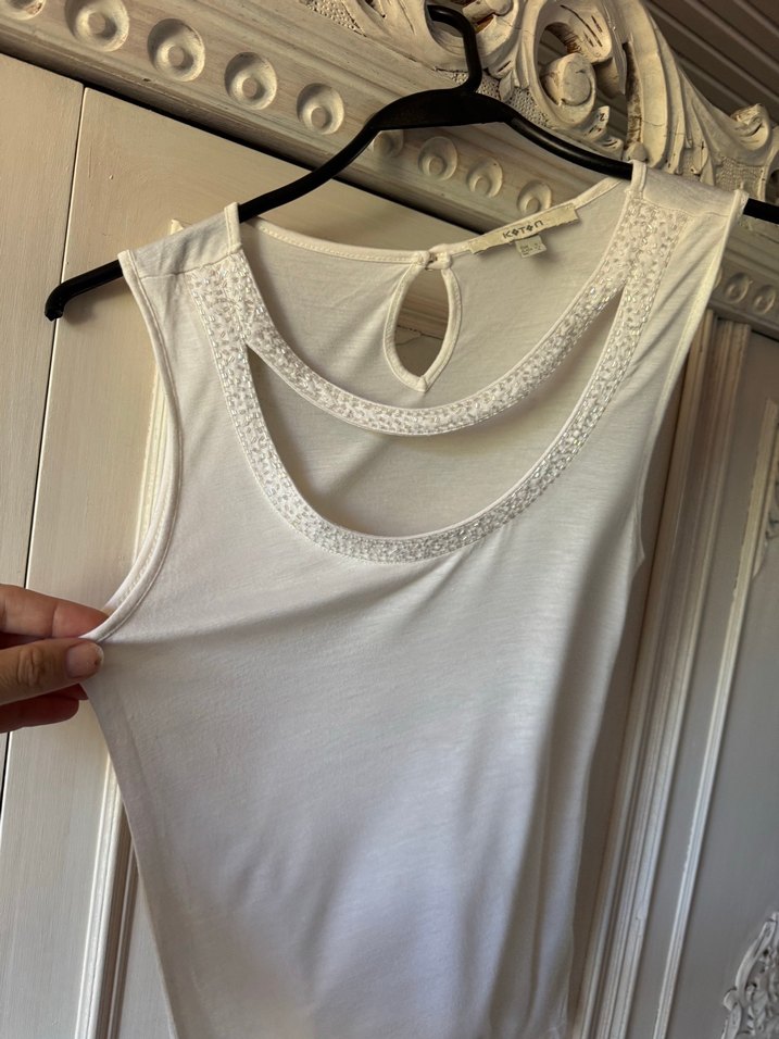 Boncuk Detaylı  Bluz - Görsel 3