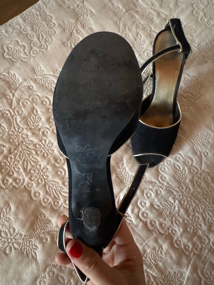 Siyah  açık Stiletto Kadın Topuklu Ayakkabı - Görsel 3