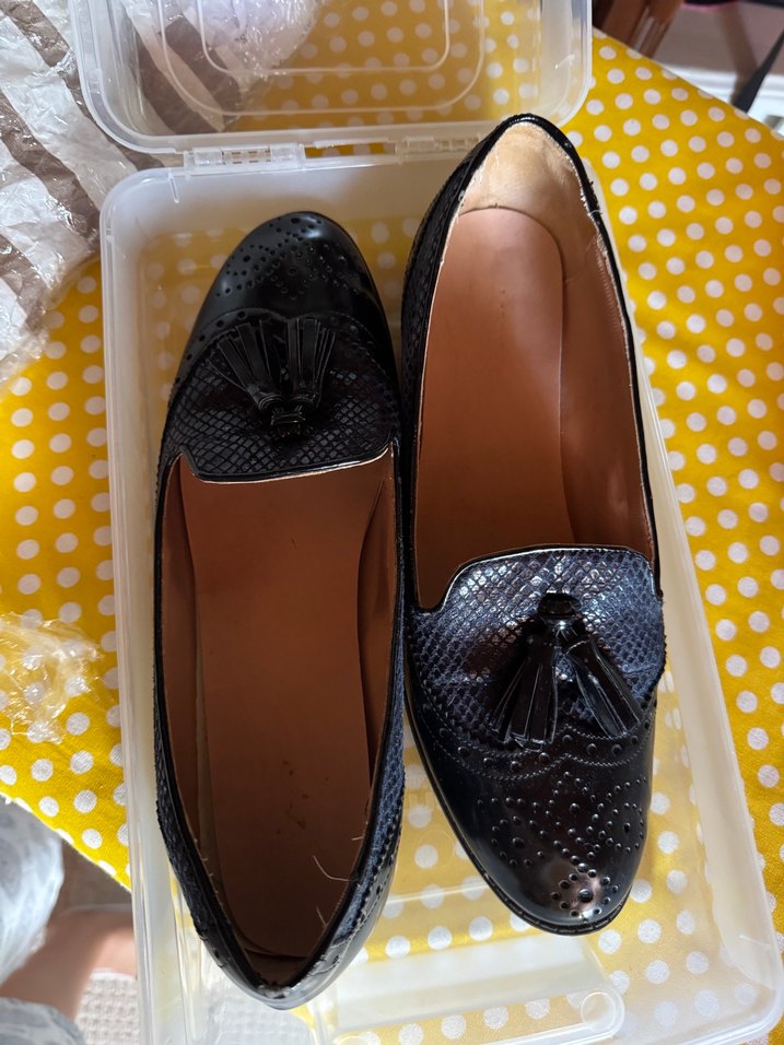 Klasik lacivert loafer Ayakkabı - Görsel 4