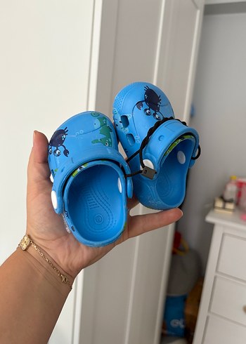 19 Beden Mavi Baskılı Erkek Çocuk Sandalet