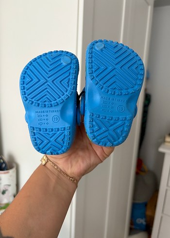 19 Beden mavi Renk Mavi Baskılı Erkek Çocuk Sandalet