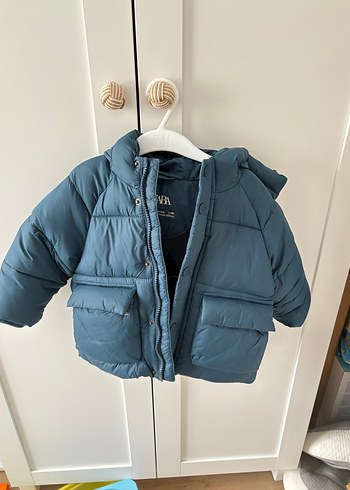 Zara Mavi Erkek Çocuk Mont
