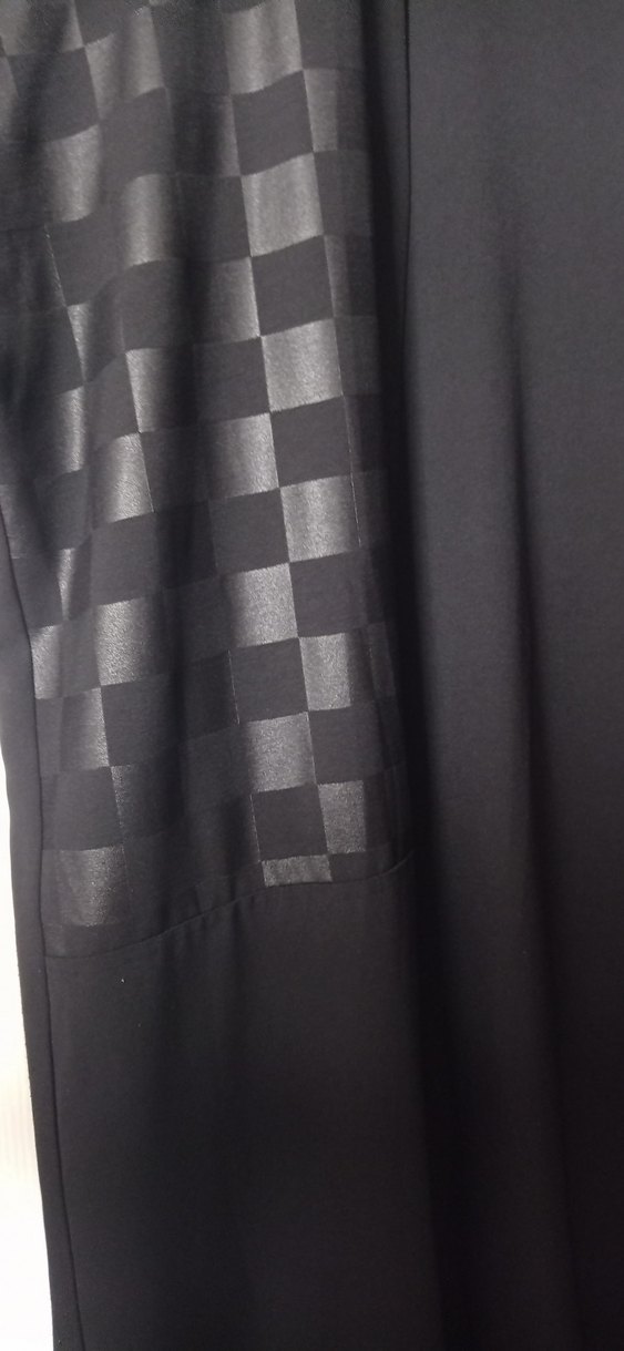 Düğmeli Siyah Uzun hırka - Görsel 2