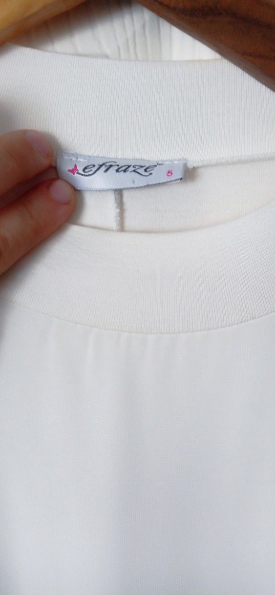 Beyaz Uzun Kollu iç bluz - Görsel 3