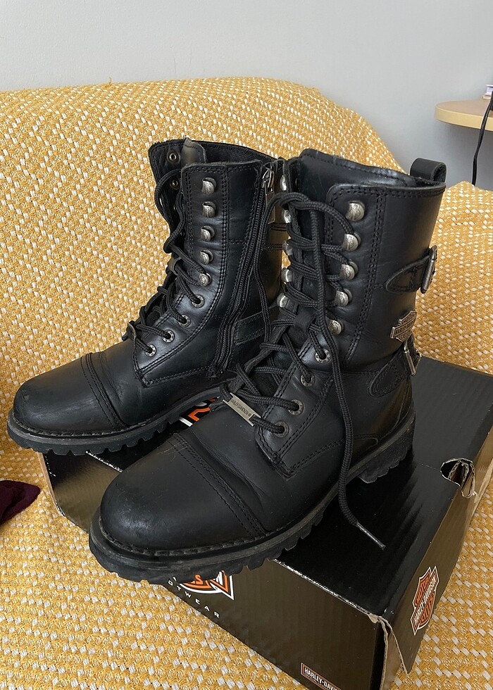 Harley kadın siyah bot - Görsel 2