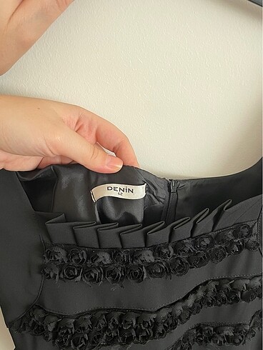 Siyah kısa kalem elbise - Görsel 5