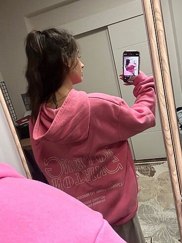 m Beden pembe Renk Pembe Sweatshirt