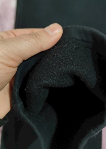 Siyah Fermuarlı Kadın Eşofman Altı L beden - Görsel 3