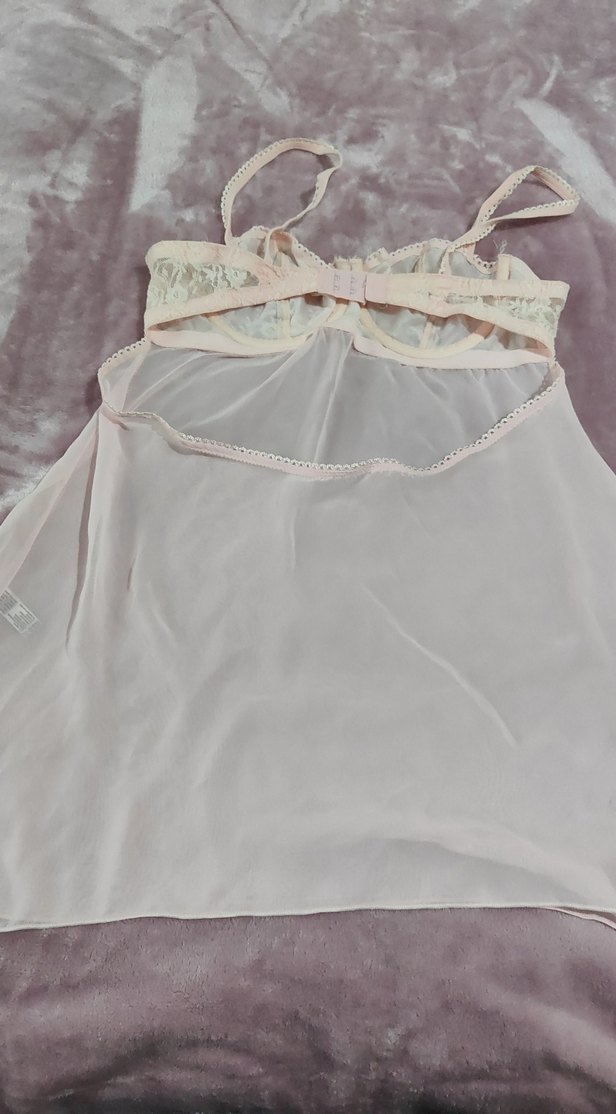 ürün kullanılmıştır Bej Bohem Midi Askılı Gecelik kullanilmis - Görsel 2