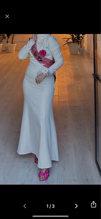 Beyaz Bekarlığa veda nikah elbisesi