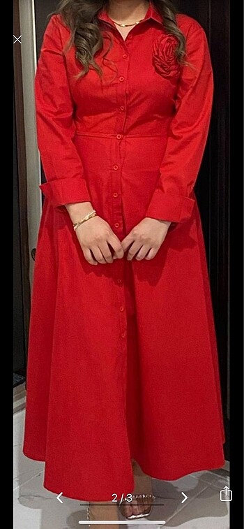 Zara Kırmızı elbise