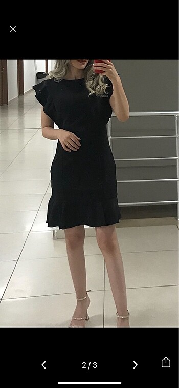 Zara Siyah elbise