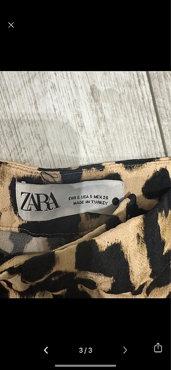 s Beden Zara Leopar Pantolon