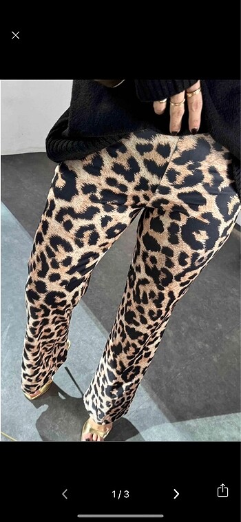 Zara Leopar Pantolon