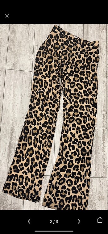 Zara Zara Leopar Pantolon