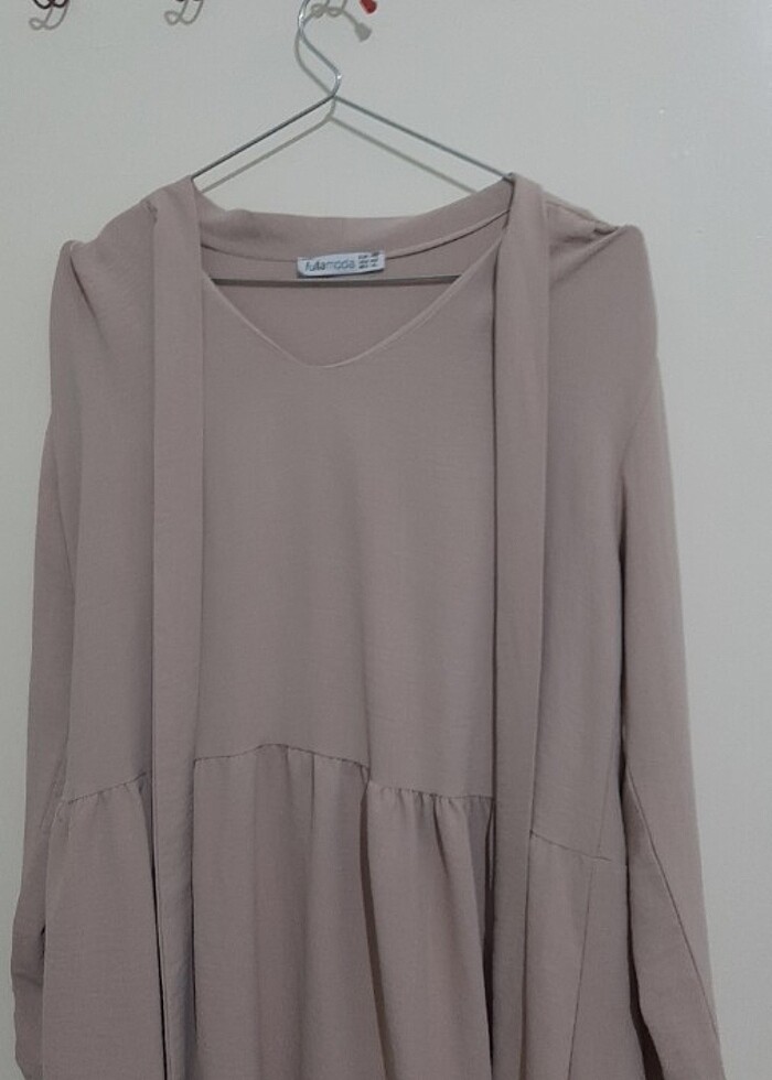 Sütlü kahve elbise - Görsel 2