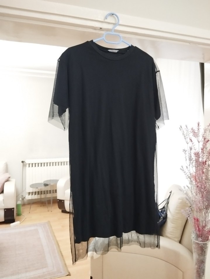 Siyah Midi Goth Kadın Elbise - Görsel 3