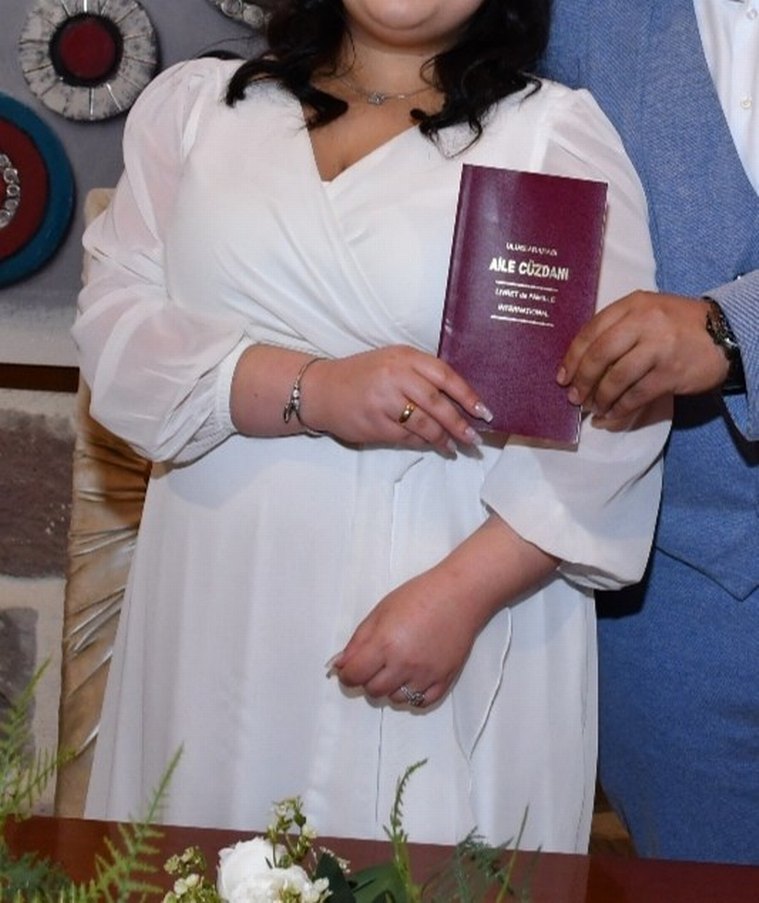 Beyaz Midi Bohem V Yaka Elbise - Görsel 2