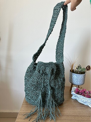 Matmazel model kağıt ip çanta - Görsel 5