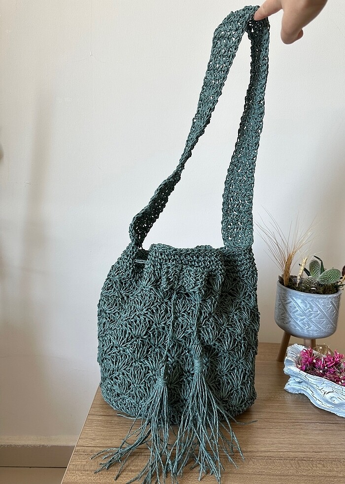 Matmazel model kağıt ip çanta - Görsel 5