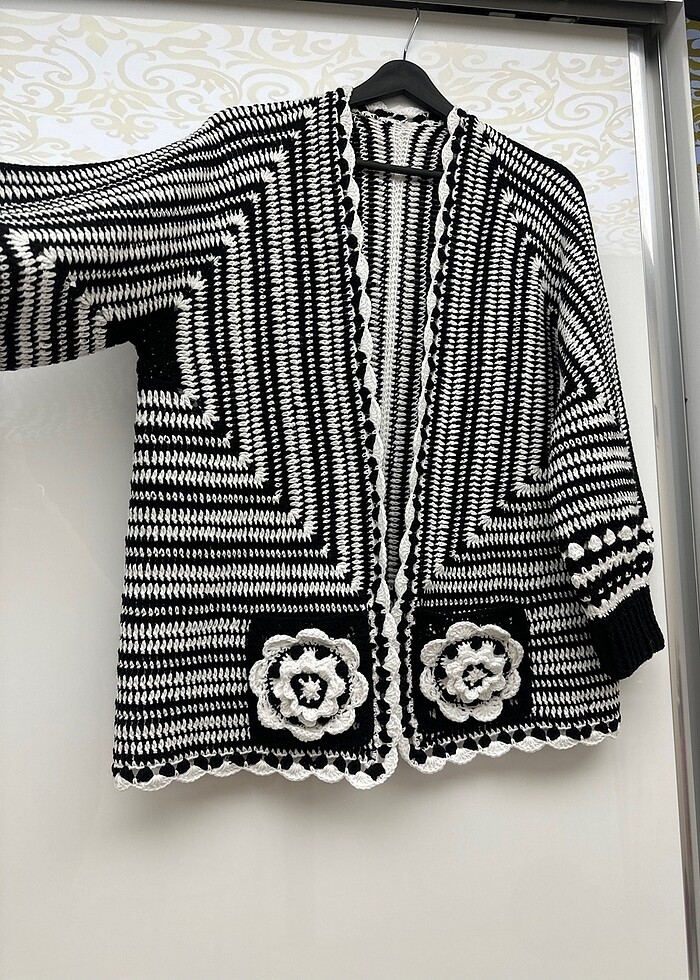 El örgüsü frida hırka - Görsel 3