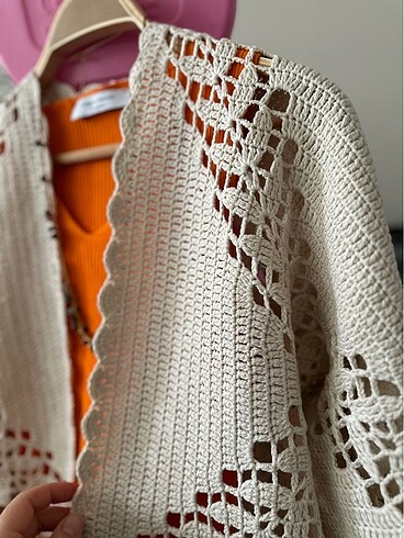 El örgüsü altıgen hırka - Görsel 5