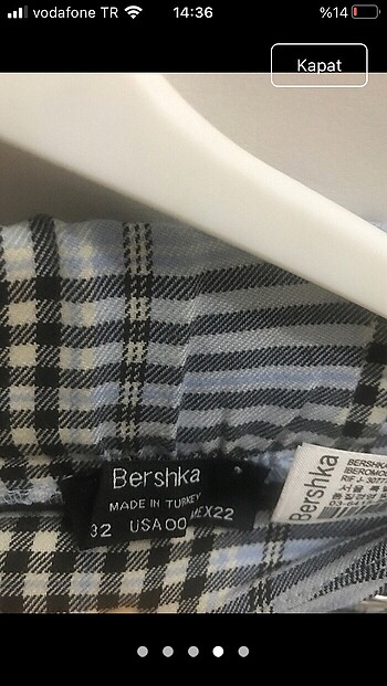 11-12 Yaş Beden mavi Renk Bershka etek