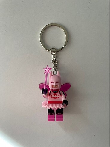 Pembe Batman Lego Anahtarlik