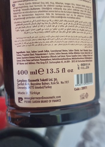 Pierre Cardin Herbal Duş Jeli 400 ml - Görsel 2