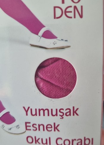 7 Yaş Beden pembe Renk DoReMi Aida 40 DEN Pembe Çocuk Külotlu Çorap